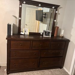 Authentic Wood Vanity Mirror
