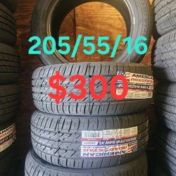 4 Brand New All-season Tires 205/55/16 $300 For 4 Tires Installation And Balance Included  