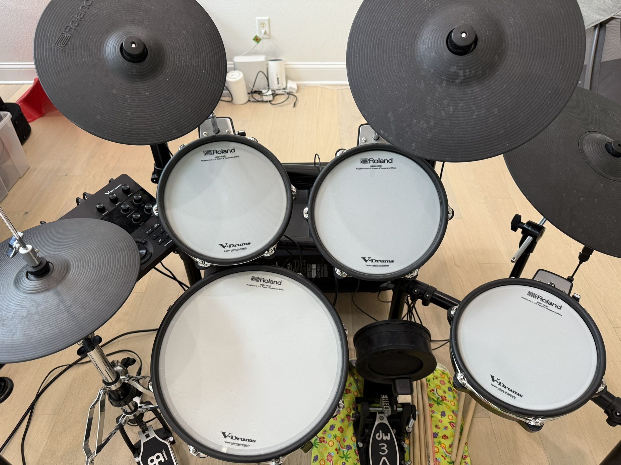 Roland TD-27KV Electronic Drum Set – Like New + Extras