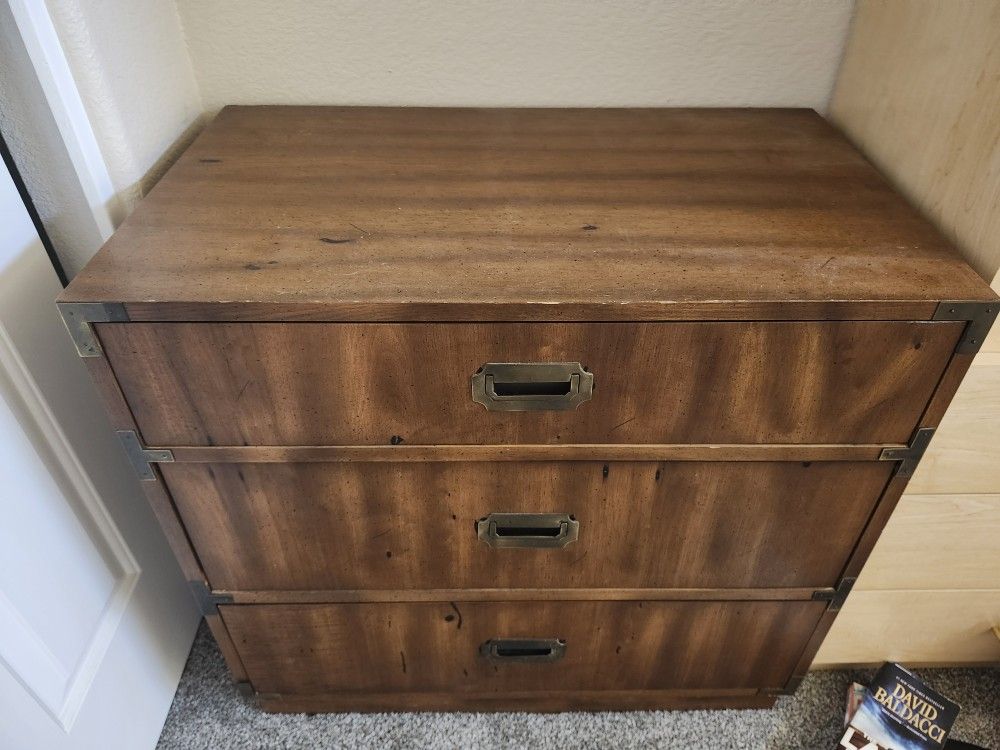 3 Drawer Walnut Dresser