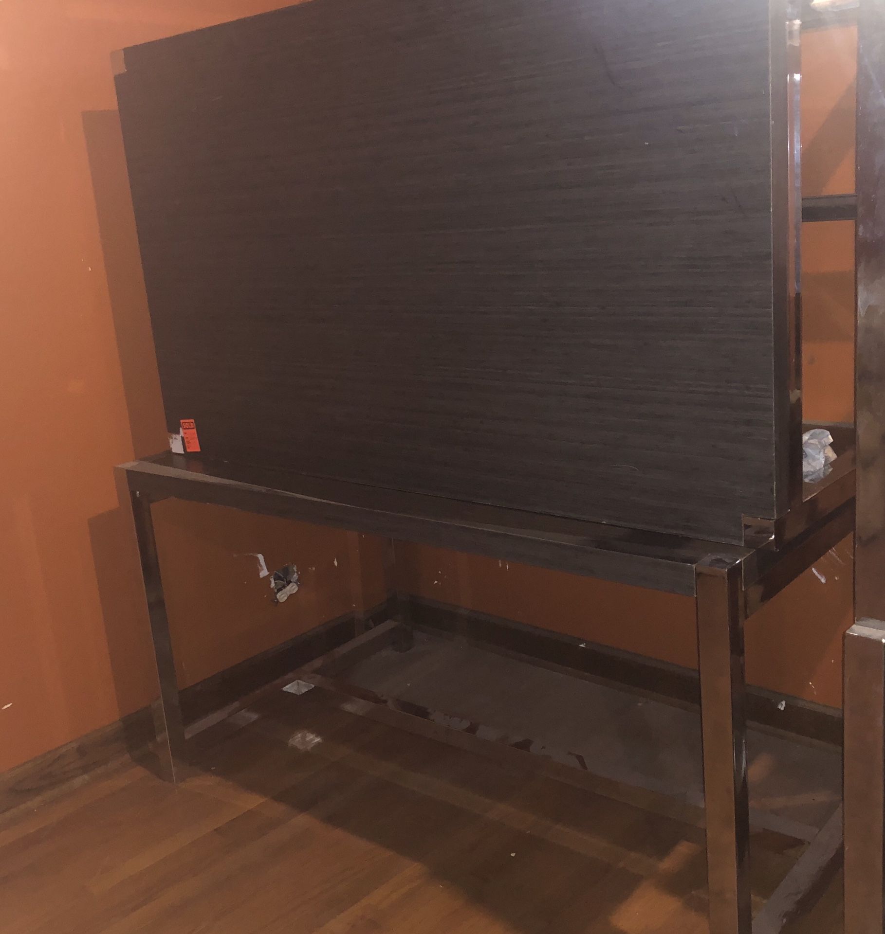 Heavy duty commercial grade display tables vinyl tops and chrome (multi purpose)