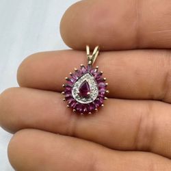 Diamond Ruby Pendant 