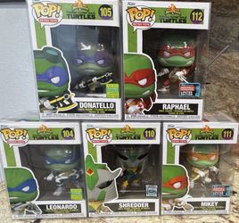Funko TMNT Power Rangers set Teenage Mutant Ninja Turtles