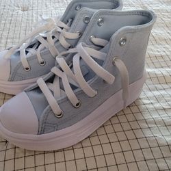 Kids Blue Converse Pink Vans