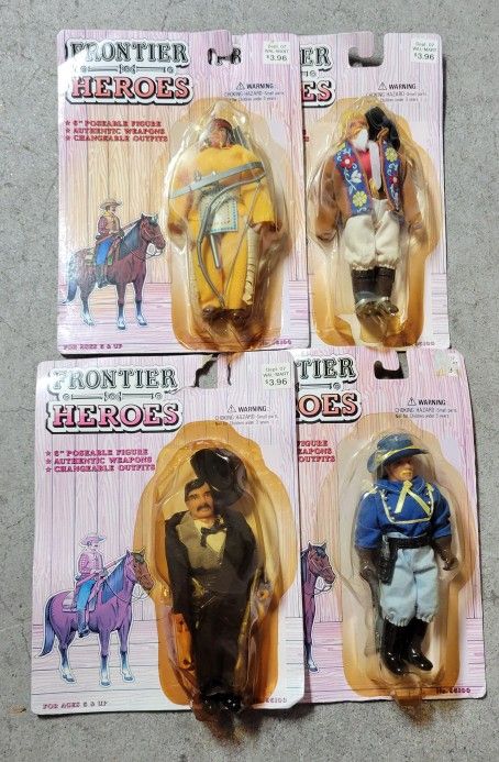 Frontier Heroes Set of 4 Collectibles
