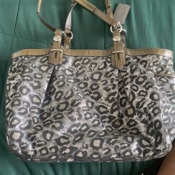 Leopard Coach purse