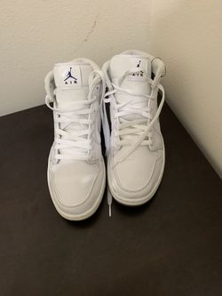 Nike Air Jordan 1 Mid Pure "White Concord" Shoes BQ6578-100 Men's Size 11