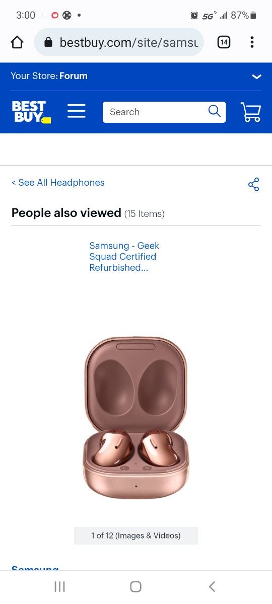 Samsung - Galaxy Buds Live True Wireless Earbud Headphones - Bronze