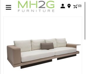 New MH2G Tuscania Modern 4 Seater Beige Sofa + Free coffee table for sale!