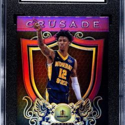 Ja Morant RC SGC 9 Mint 2019-20 Panini Prizm Crusade Purple Prizm #11