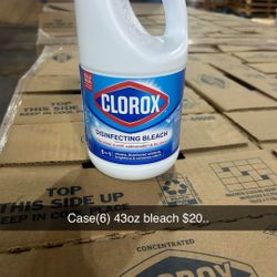 Clorox bleach (6) 43oz 