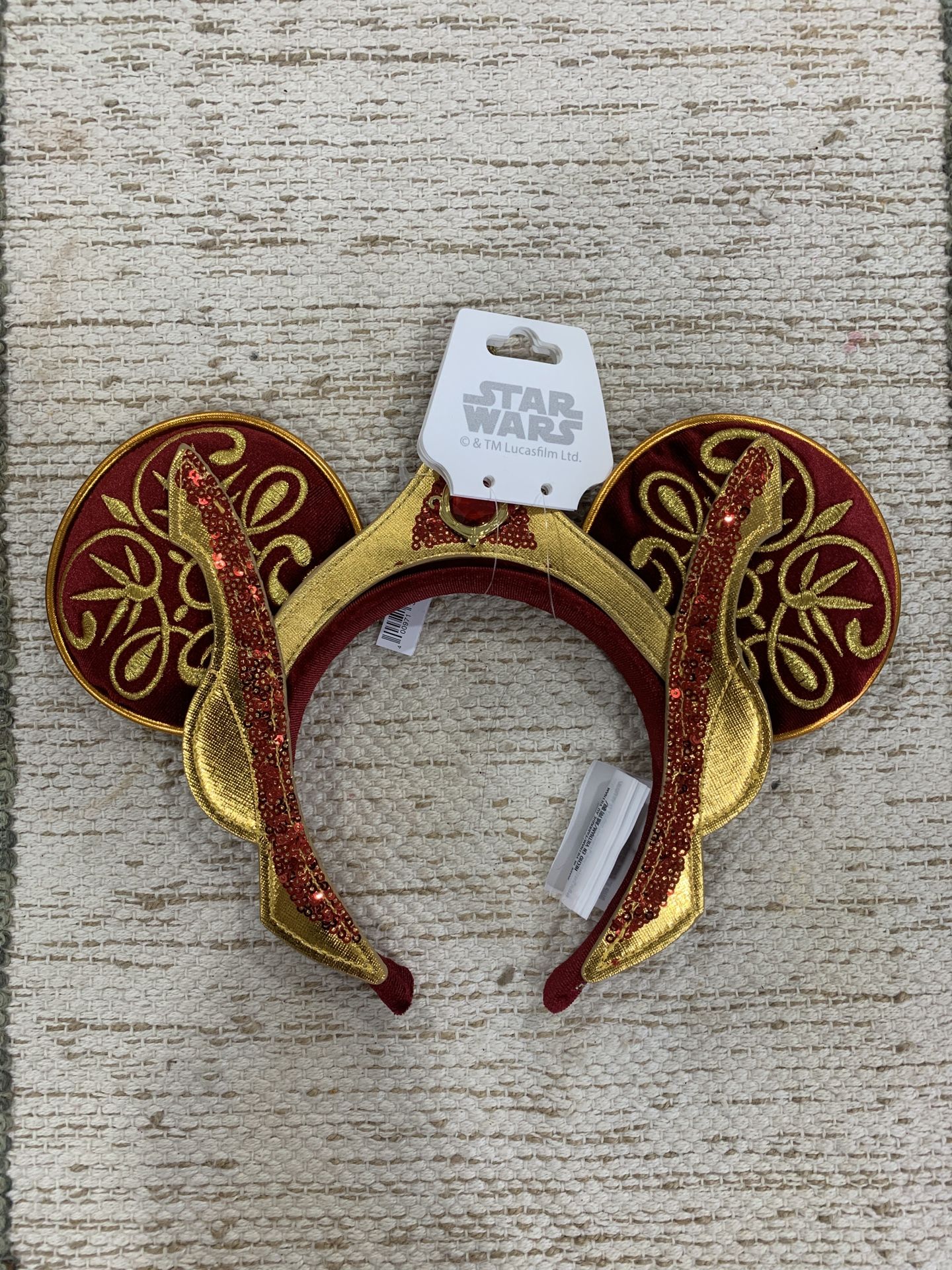 Authentic Star Wars Padme Amidala Disney Ears. Shipping Available