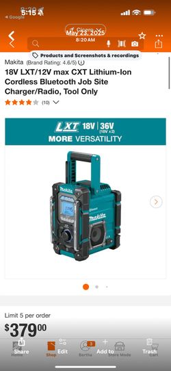New Makita radio, never been used