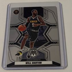 2021-22 Panini Mosaic Basketball Card #108 Will Barton Denver Nuggets