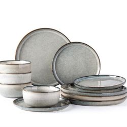 Ceramic Dinnerware Sets for 4, 12 Pieces 