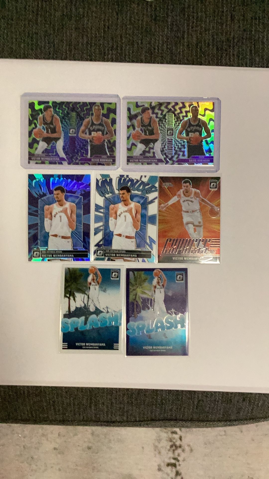 2025 Panini Donruss Optic Victor Wembanyama Variation Basketball Cards