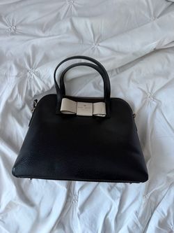 Kate Spade Black Leather Dome Satchel