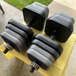 Brand New 70 Pound adjustable Set Of 2 Dumbbells