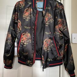 Zara Silk Men's Bomber Jacket, Like NEW!