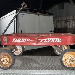 Authentic Vintage Radio Flyer Wagon, great for project, garden decor, or as a unique photo prop