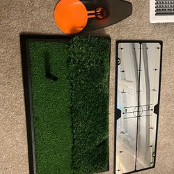 Golf Training Set – SKLZ 12i Putting Mirror + Foldable Putter + Practice Mat