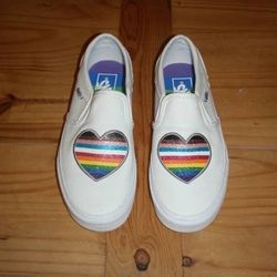 Brand New - Vans Pride Asher Slip-On Shoes Womens Size 6