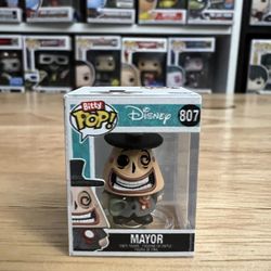 HYPER RARE CHASE BITTY Smiling Mayor 1-Inch Funko Pop #807 Disney Christmas NBC