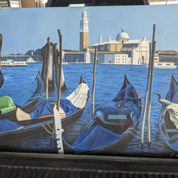 Venice Oil On Canvas Painting 