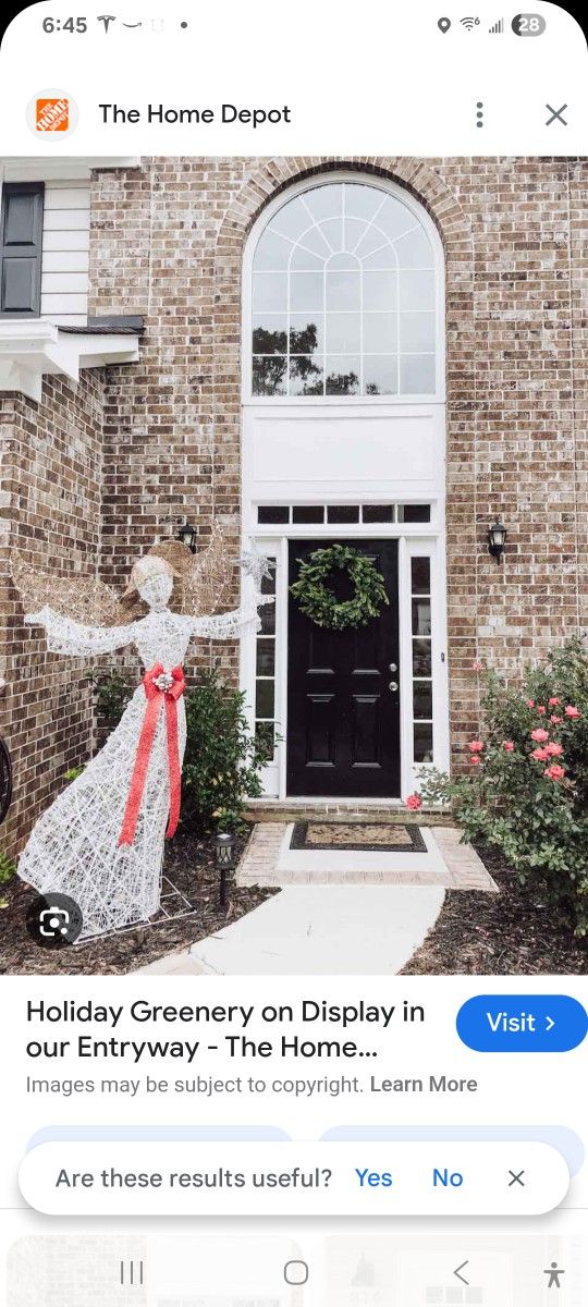 Outdoor Christmas Light Angel 7.5 Ft Used