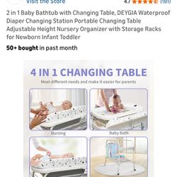 Baby changing table/ bath tub
