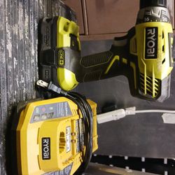 RYOBI Drill/Driver 18-volt Lithium Battery W Charger