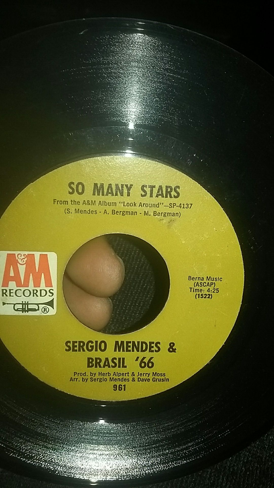 Sergio Mendes 45 The Fool On The Hill/So Many Stars