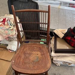 Antique wood chair
