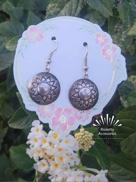 Sterling Silver 925 Earrings Sun Design