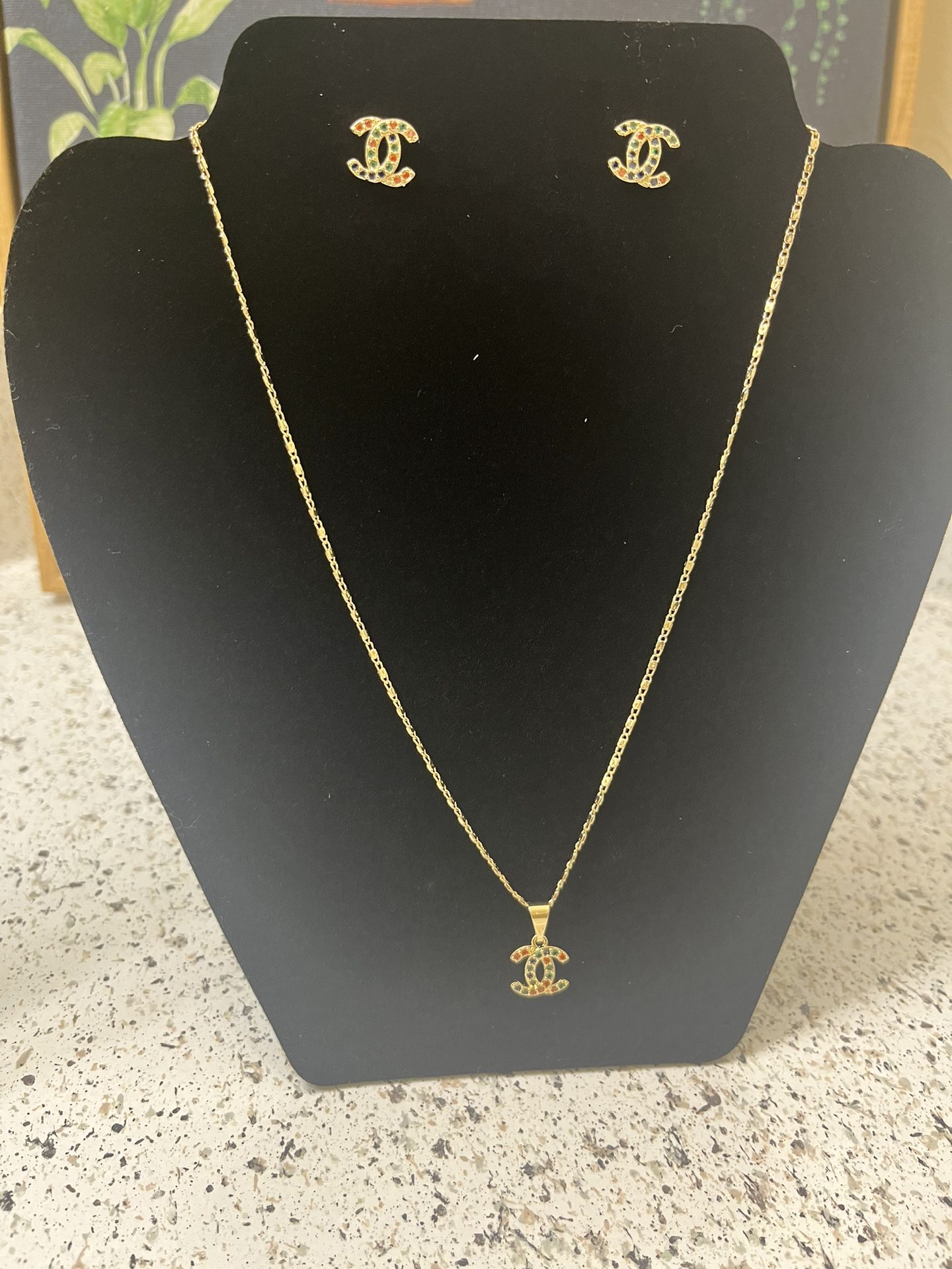 14k Gold Plated Jewelry Set