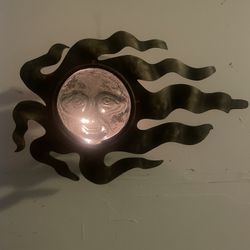 Metal And Crystal Sculpter Candle Holder