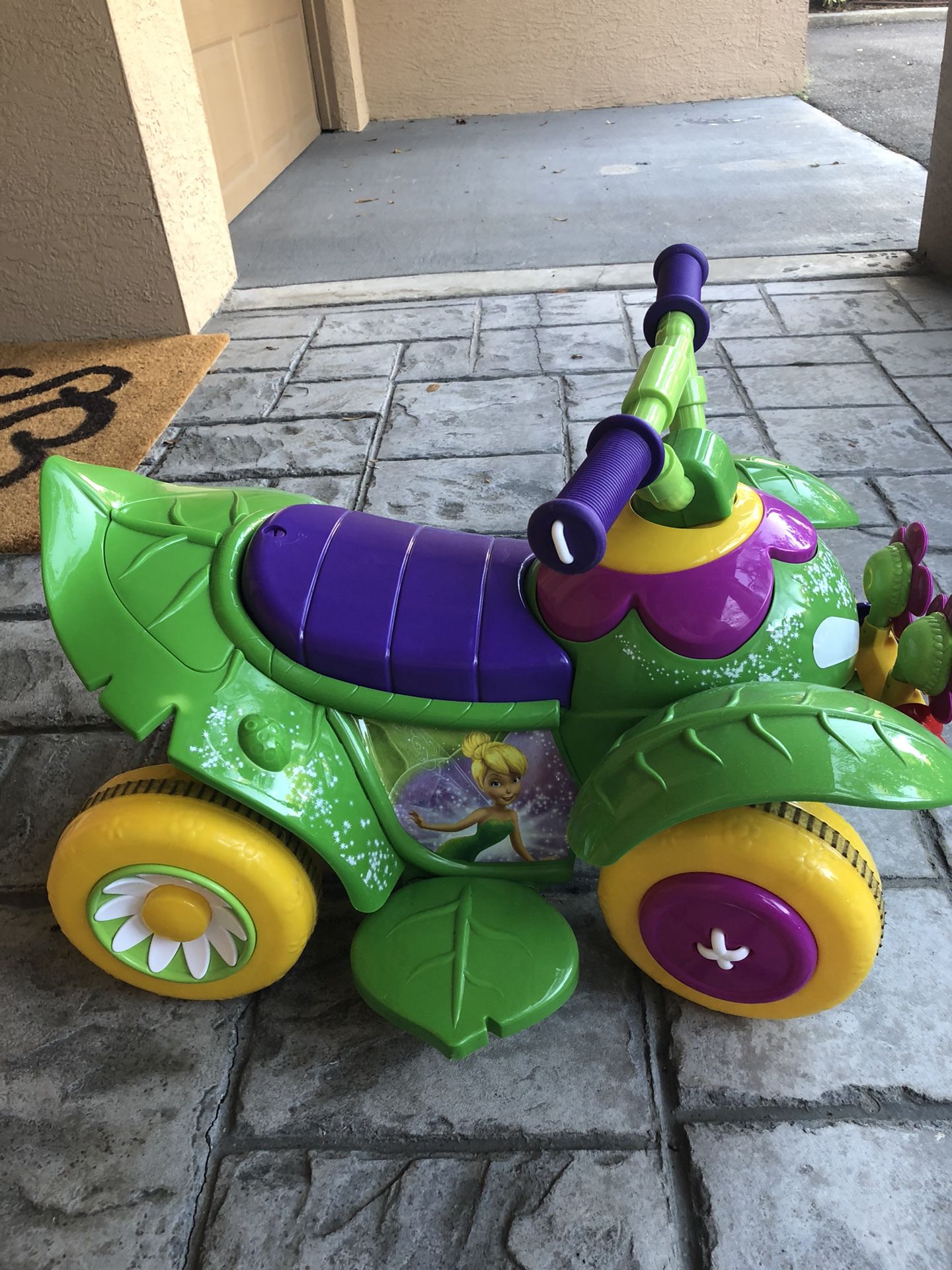 Kid Trax Tinkerbell ride on car for toddler. $30