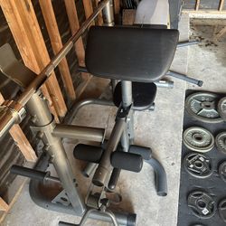 Home Gym Bench Press & Weights