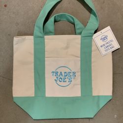 Green Pastel Mini Trader Joe’s Canvas Bag