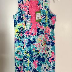 Lilly Pulitzer Adara Shift Multicolored Dress NWT Sz 2