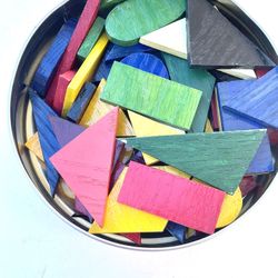 Lot Of Handmade Colored Blocks