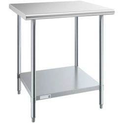 Steelton 30"x30"x34" Work Table - Stainless Steel