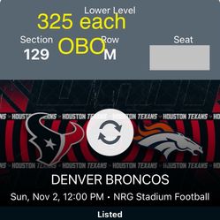 (2) Texans Broncos $325