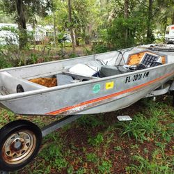 17 Foot Aluminum Welded  Landou Boat.. 