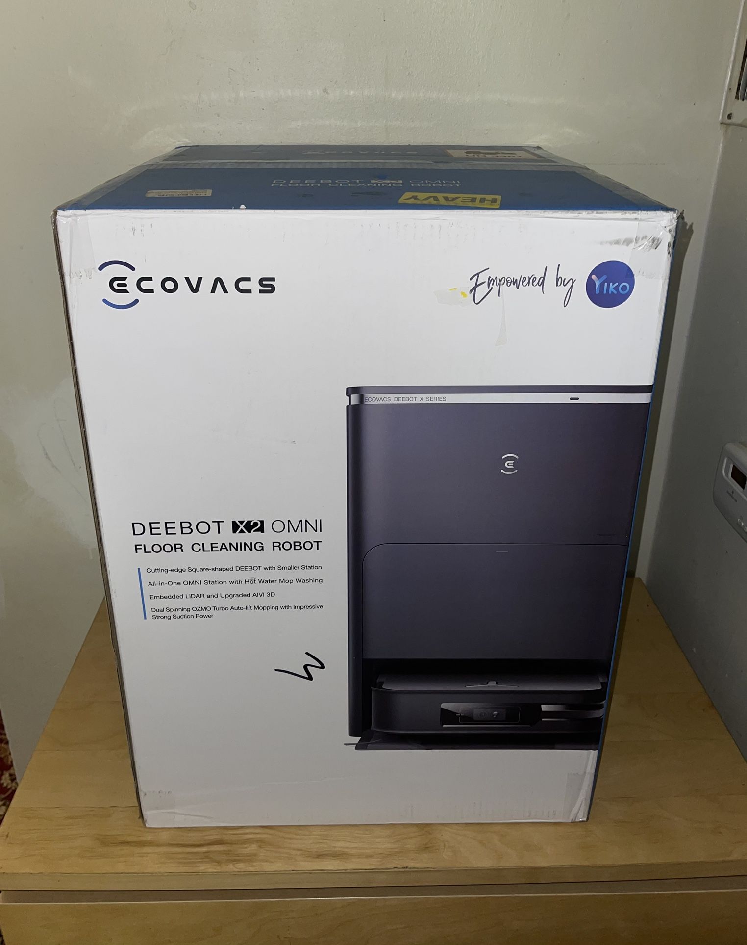 ECOVACS DEEBOT X2 Omni Robot Vacuum & Mop with Self Cleaning Auto Empty Station (NEW)