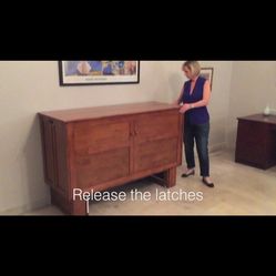 Queen Murphy Bed ( bed in a Cabinet)