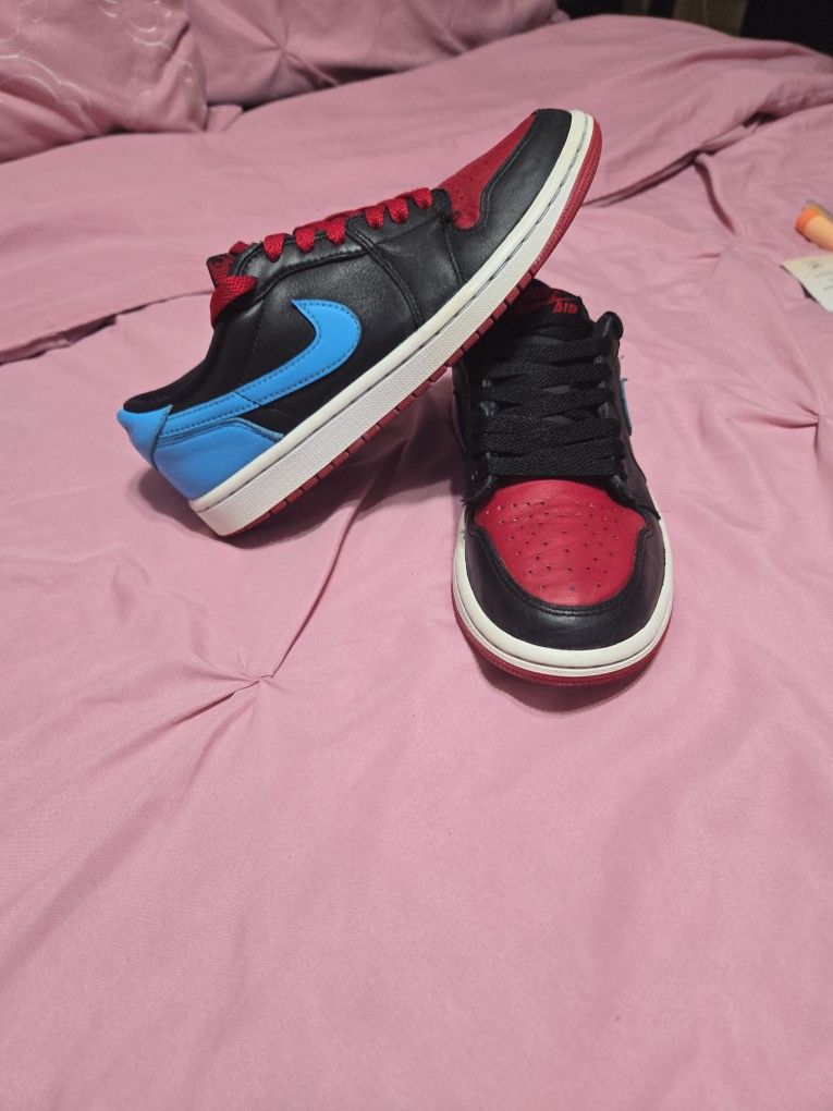 nticity Guarantee
Nike Women's Jordan 1 Low UNC to Chicago CZ0775-046 Sneakers Shoes size 7 USED