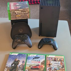 Xbox Series X With Games, 1 Elite Controller and 1 Stock Controller