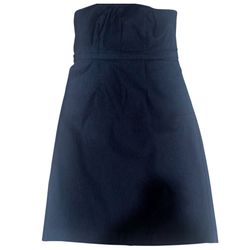 Carefully Chosen ❤️ Navy Textured Strapless Occasion  See Measurements for size