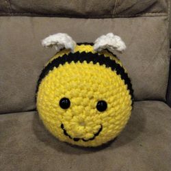 Large Crochet Bee